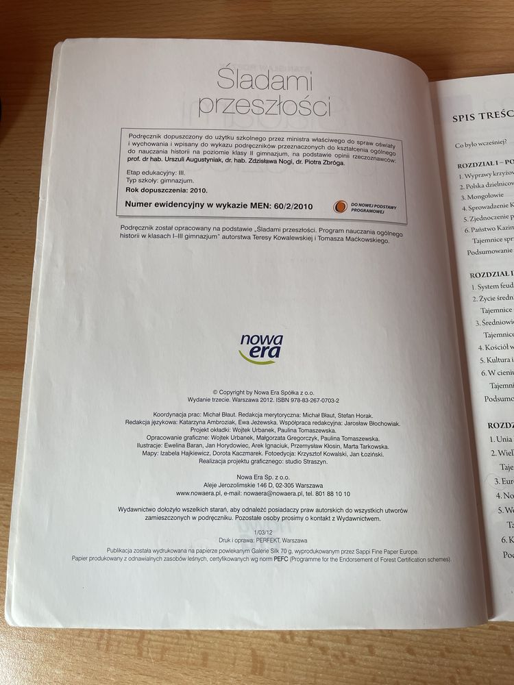 Śladami przeszłości 2 podręcznik do gimnazjum Nowa Era