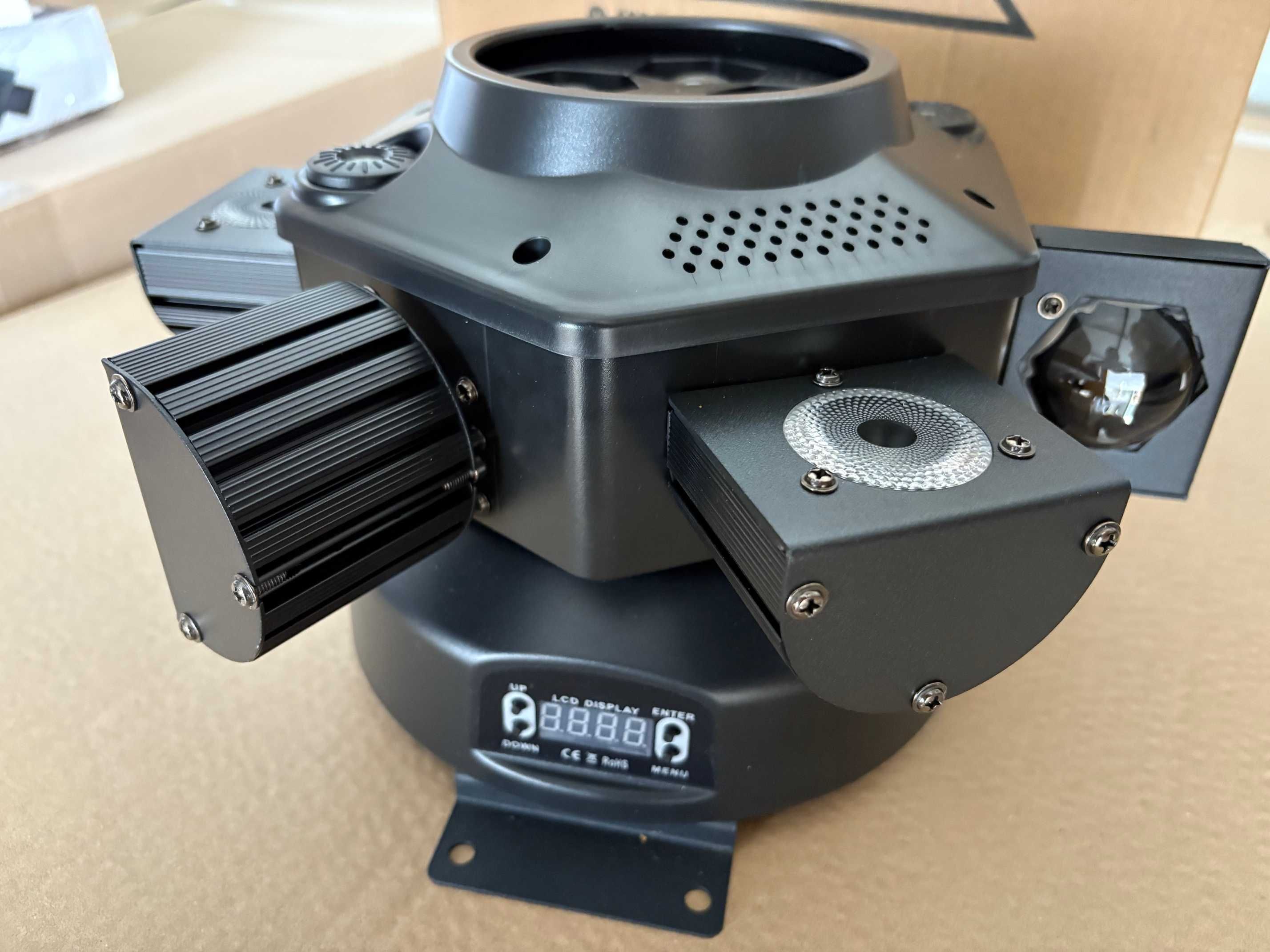 Głowa Ruchoma HOLDLAMP LED 6 Arms 4w1 DMX RGBW 180W Efekt Strobo Sound
