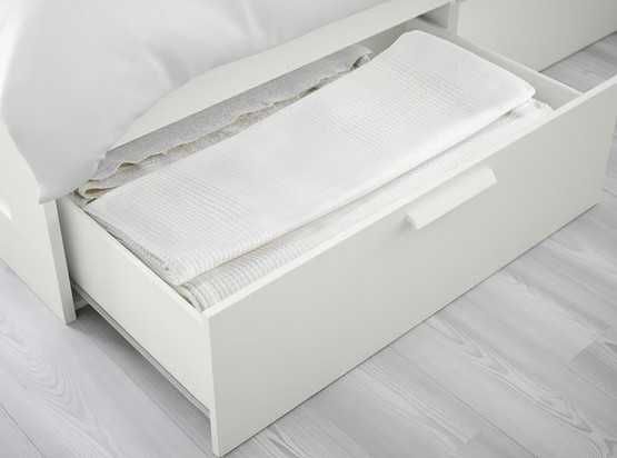 BRIMNES IKEA Estrutura cama c/arrumação, branco, 140x200 cm