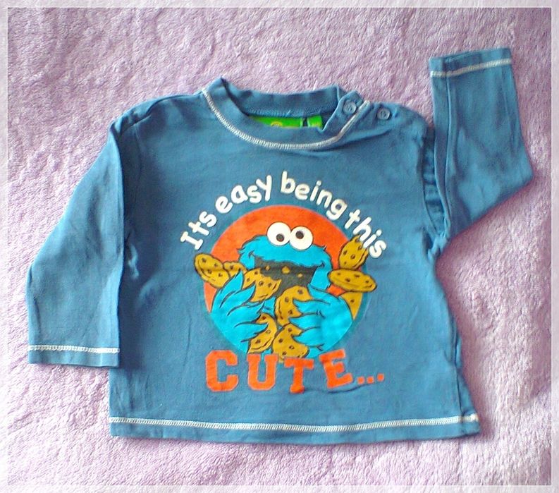 Bluzka z długim rękawem 3 szt. 68-74 roz. 6-9 m.