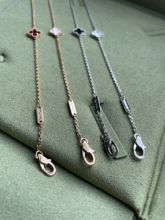 Браслет в стиле Van Cleef ван клиф мини клевер
