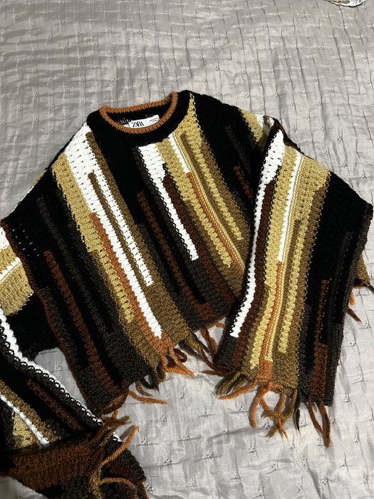 Светр коричневий вкорочений ZARA