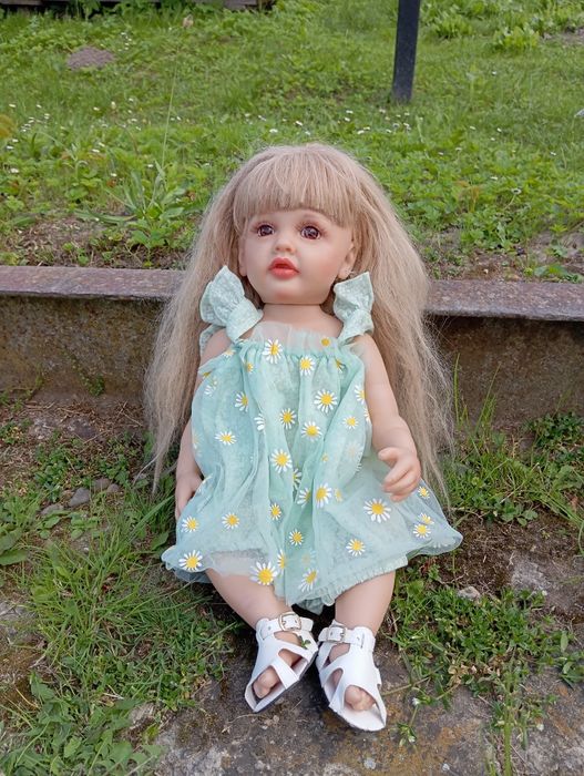 Лялька кукла вінілова лялька реборн 60 см