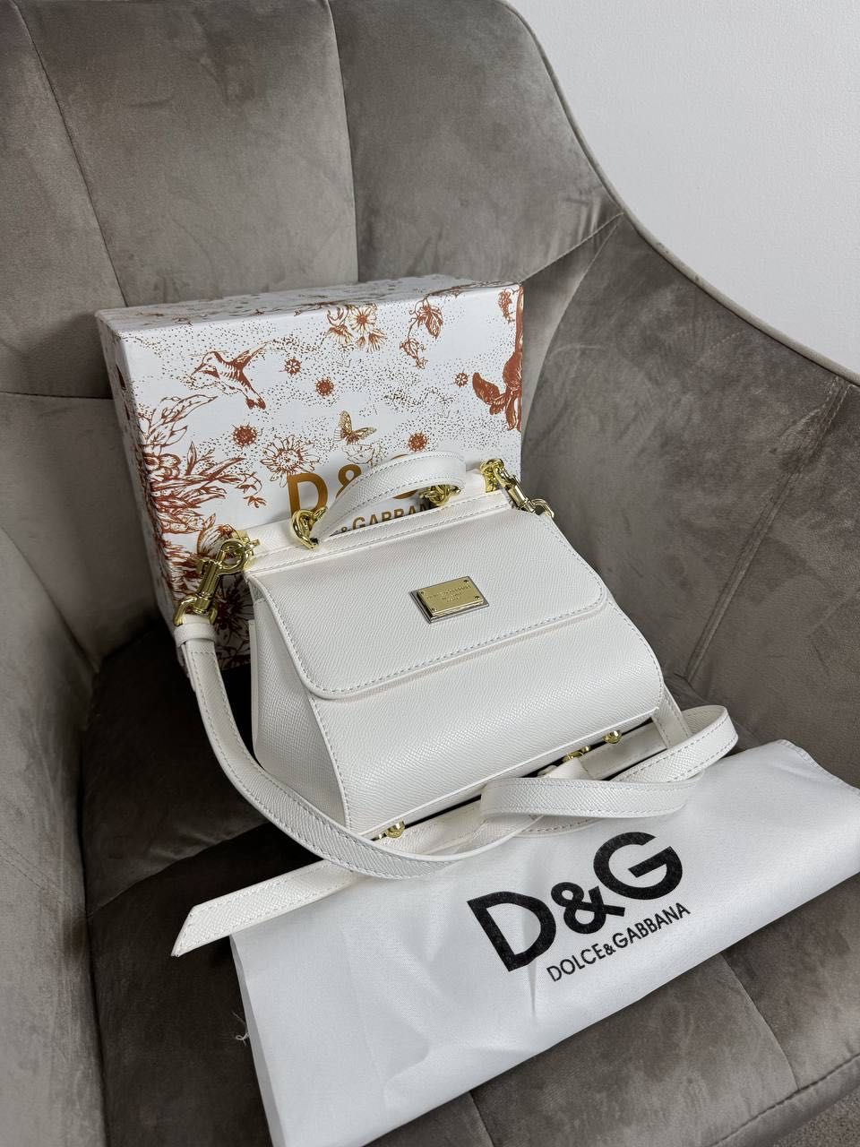 D&G Sicily Shoulder Bag Damska torebka , nerka torba na pasku