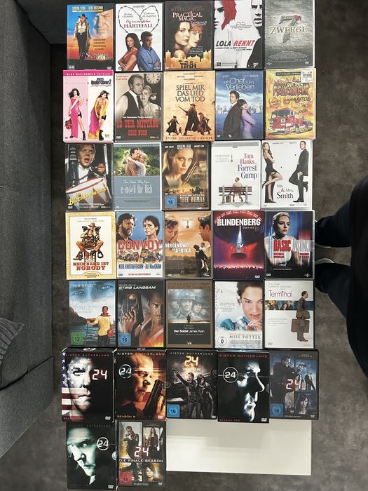 Płyty z filmami na DVD 67 szt. po 0,75 zł za szt!!!