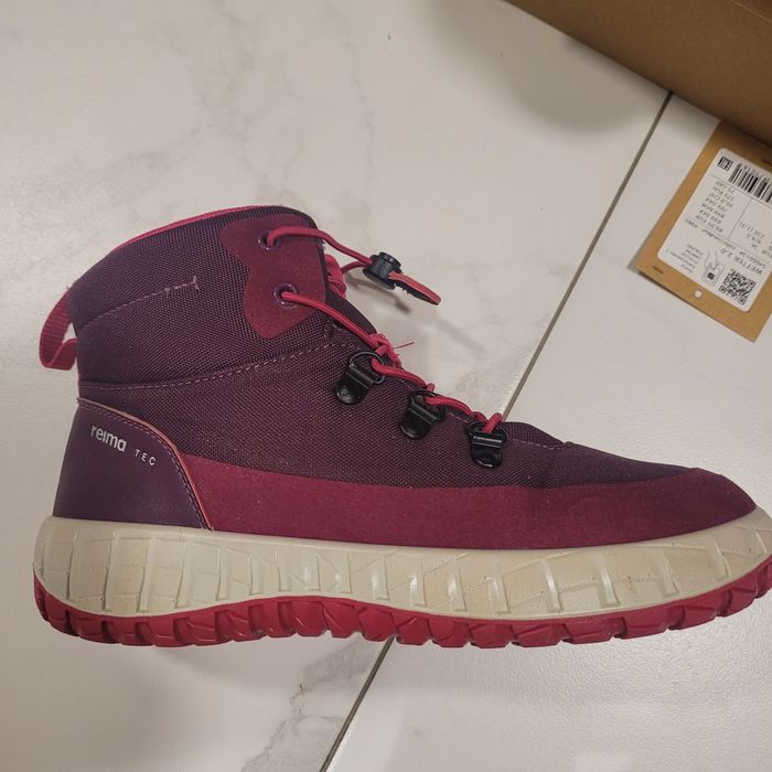 Buty wodoodporne używane Reima r. 36- 23cm róż fiolet