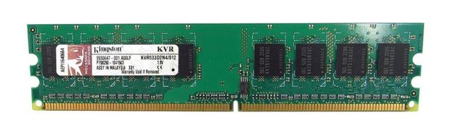 2 x Kingston DIMM DDR2 KVR533D2N4/512 512MB DDR2-533 CL4