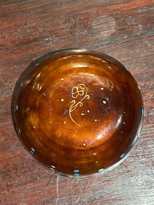 Taça Prata esmaltada Antiga Rússia Centenária 11,5  cm