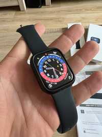 Apple Watch Series 9 GPS 45 mm Midnight Aluminium zegarek zestaw