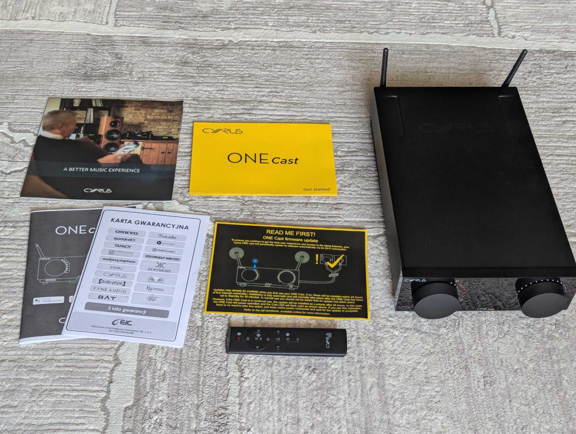 Cyrus One Cast streamer wzmacniacz odtwarzacz sieciowy Chromecast