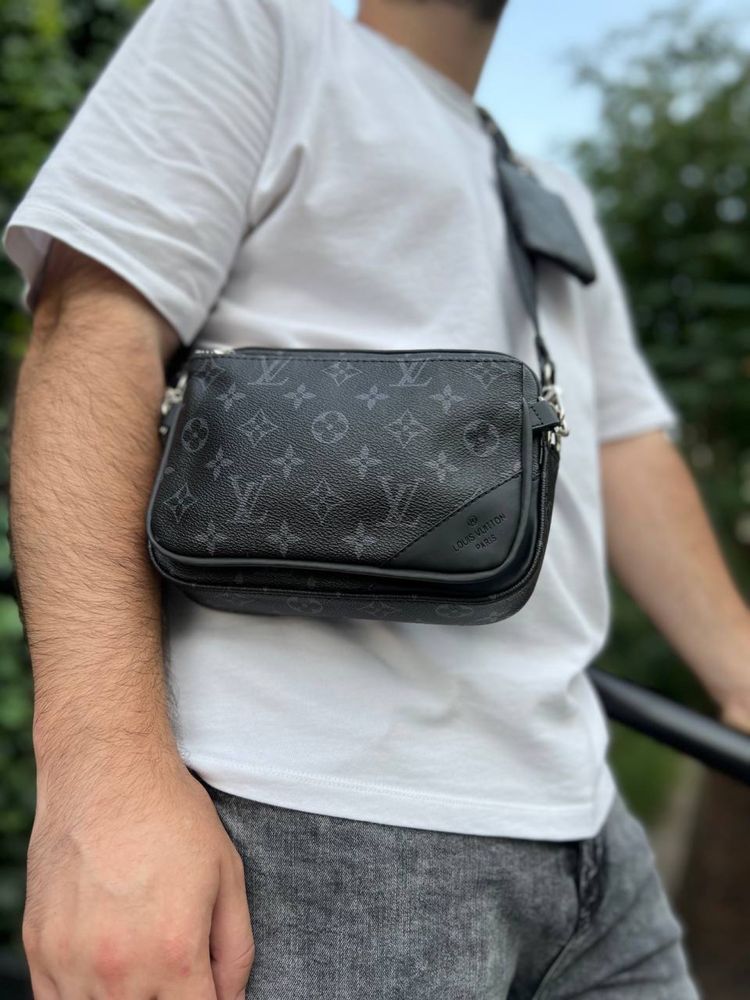 Мужская сумка через плечо Louis Vuitton/Барсетка/ Чоловіча сумка