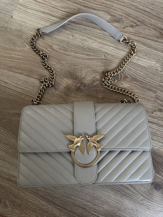 Бежева сумка pinko оригінал