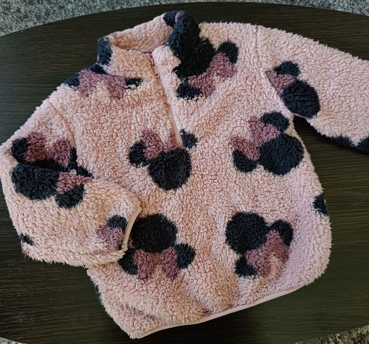 Плюшева тепла кофта для дівчинки