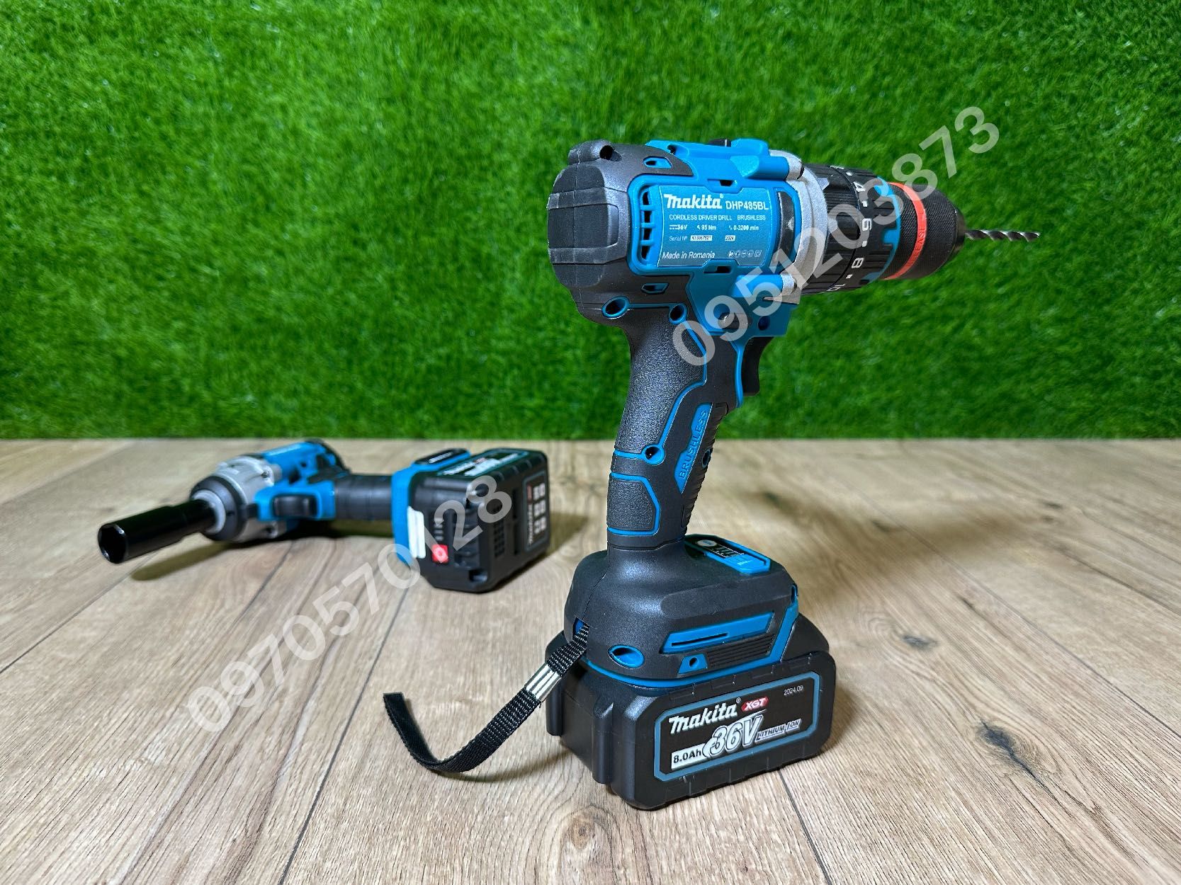 Набор Makita 2в1 Шуруповерт DHP485BL Гайковерт DTW650BL 36V 8Ah