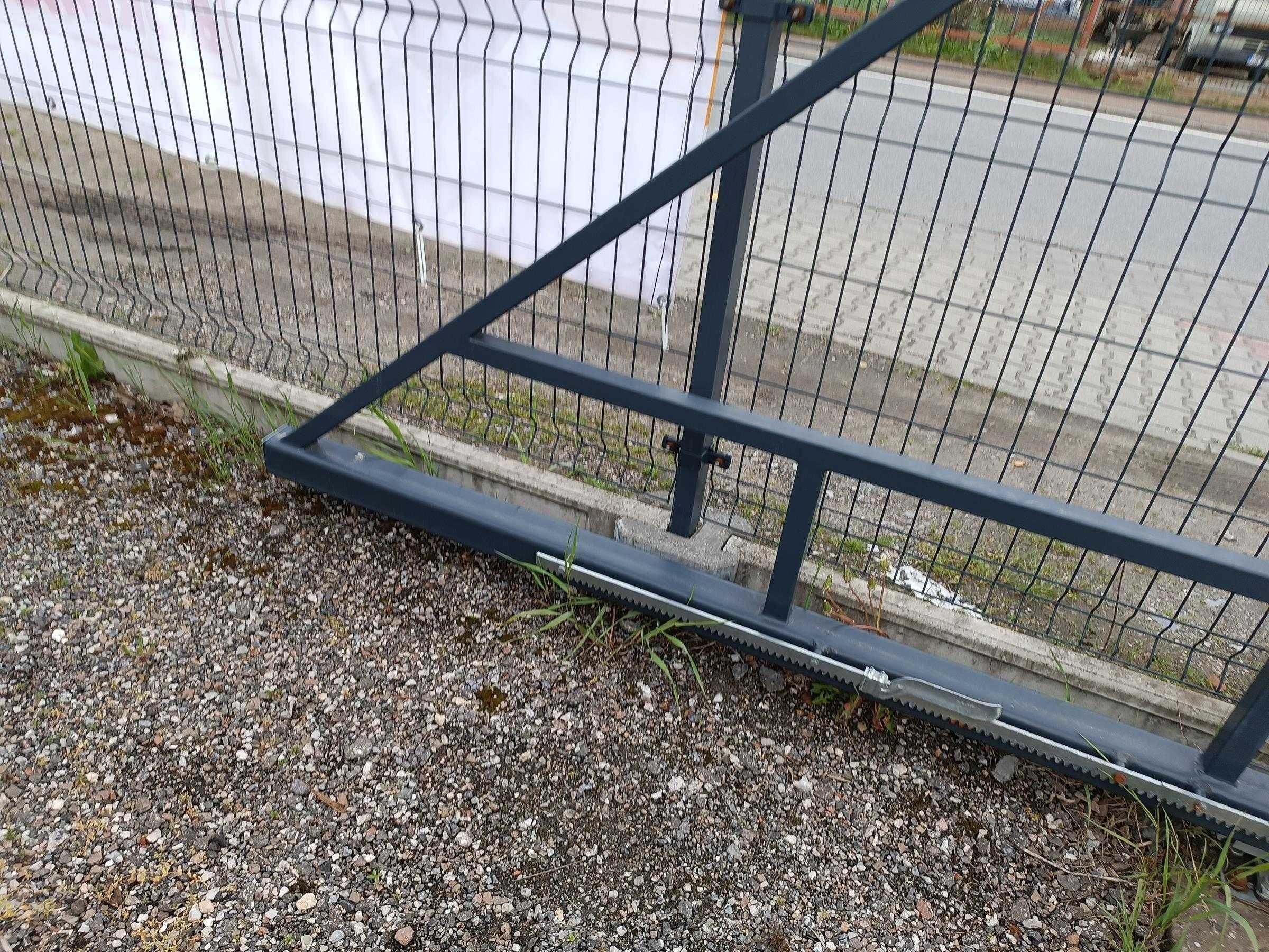 brama przesuwna grafit panelowa ocynk 2 lata +wózki+rolki