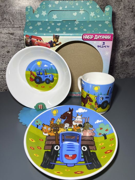 Набір посуду для дітей 3 предмети Minecraft Майнкрафт