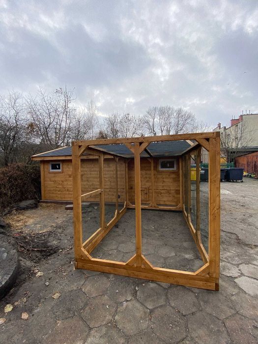 MEGA DUŻY kurnik dla kur 400x600x270 trzy pomieszczenia. OCIEPLANY