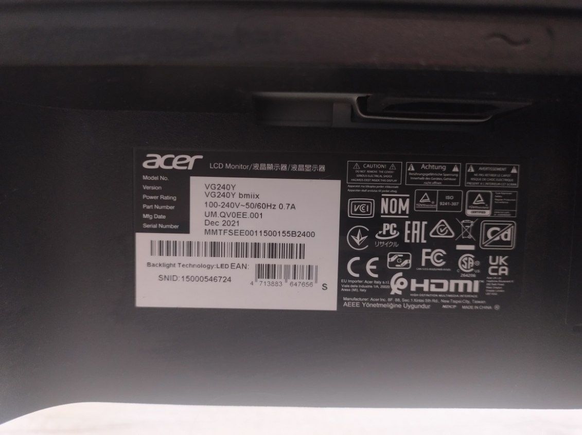 Monitor ACER Nitro 24"