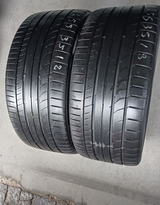 Vendo pneus semi-novos 255/35/18 Continental