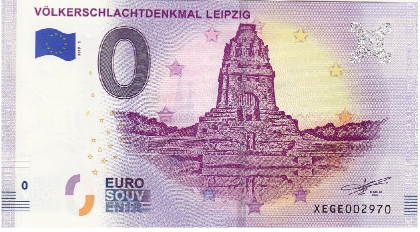 0 Euro VÖlkerschlachtdenkmal Leipzig 2019-01 niski numer 548