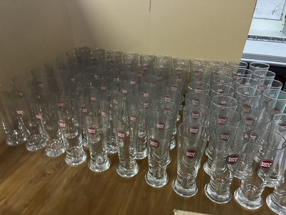Copos de fino Super Bock 20cl conjunto de 70 unidades