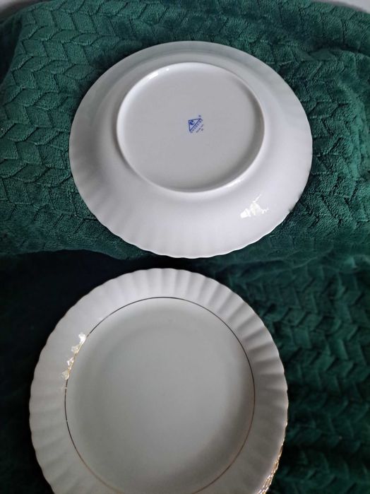 Chodzież 11szt talerze obiadowe płaskie  Iwona złota linia