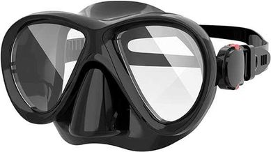 Findway Dziecięce okulary pływackie ochrona UV dla dzieci 4-16 CZARNE