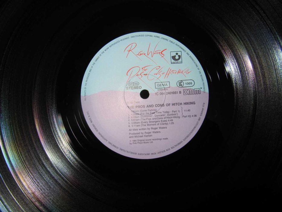 ROGER WATERS -The Pros And Cons- 1984 LP-Альбом *Оригинал (Mint)