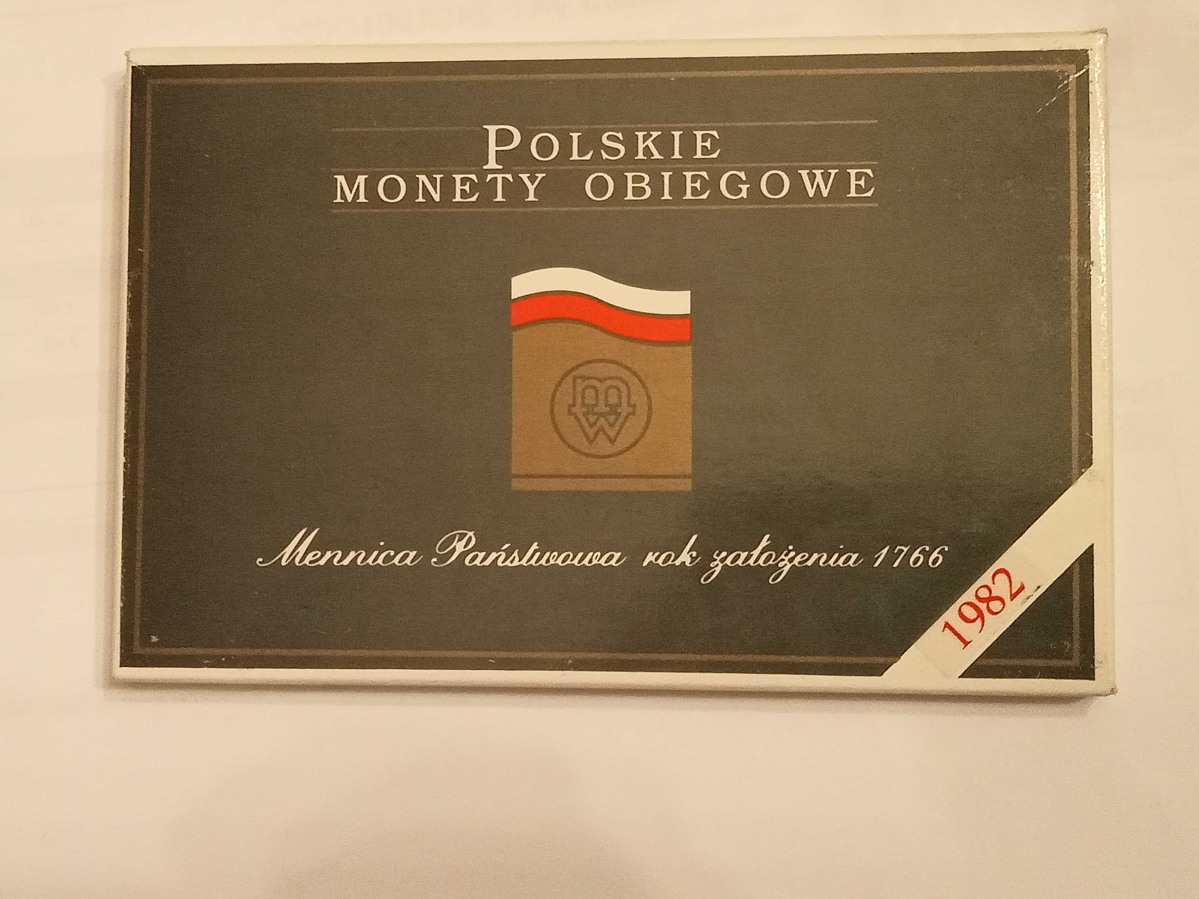 Polskie Monety Obiegowe 1982r.zestaw rocznikowy