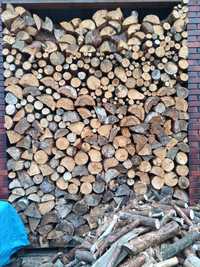 Drewno kominkowe, opałowe, pocięte, połupane,sezonowane.