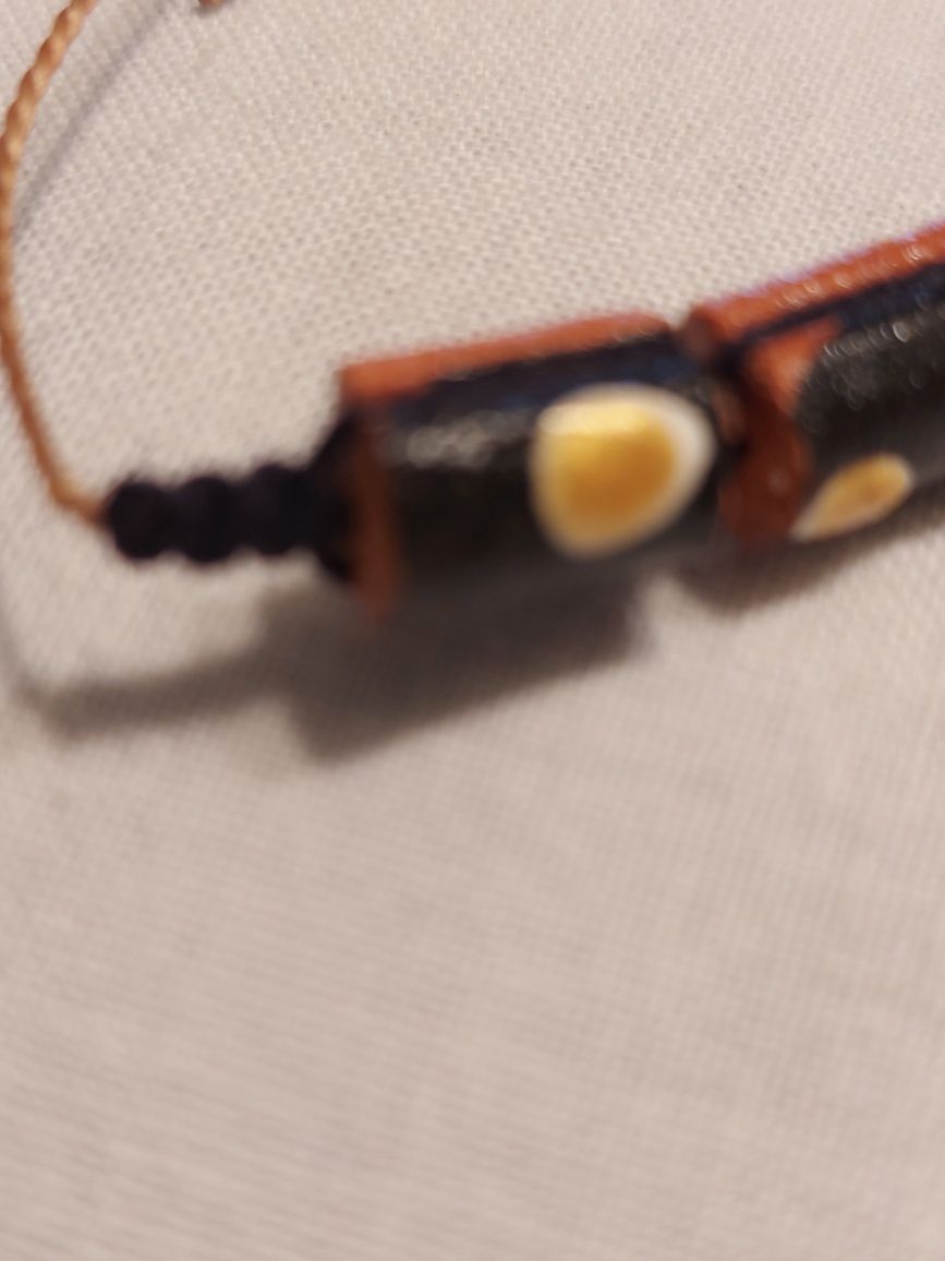 Pulseira de Cuba, ajustável, em Terracota.