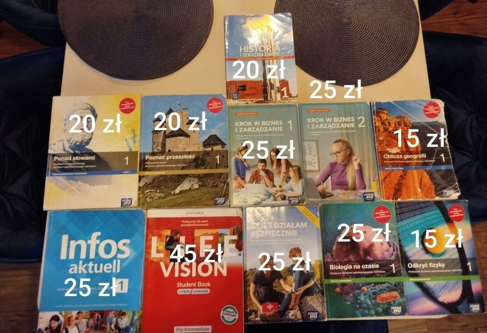 Podręczniki 1 i 2 klasy technikum