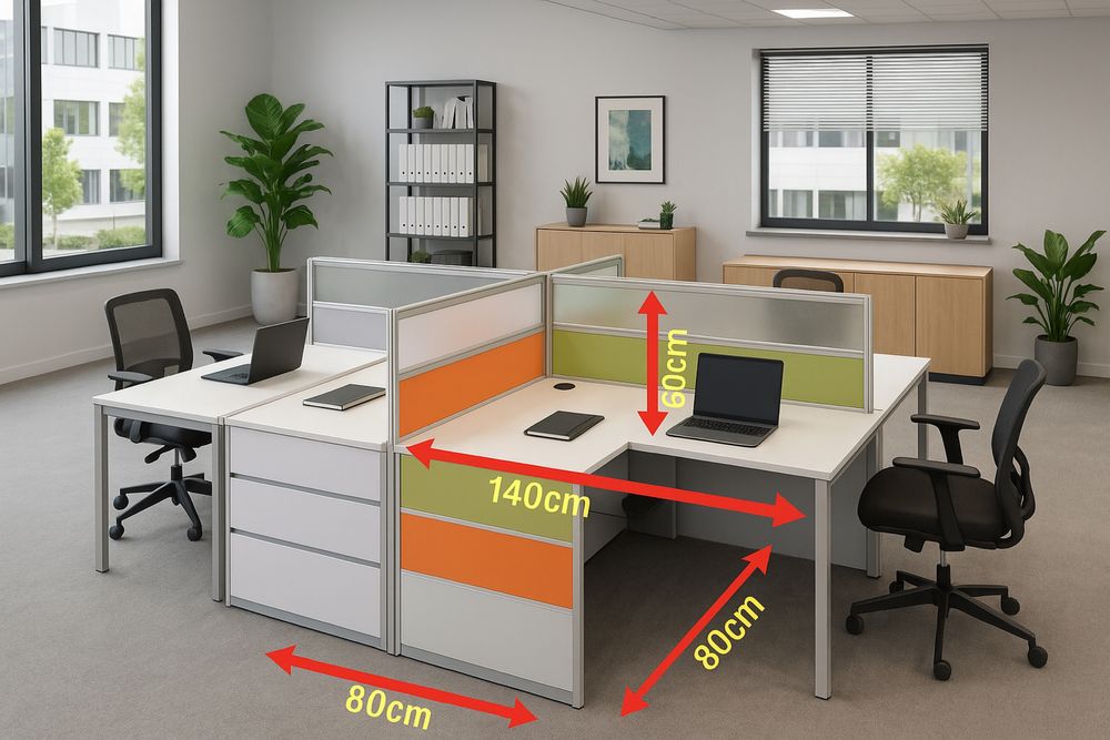 Nowoczesne biurko 160 x 70 cm z pomocnikiem, przecena, outlet - 50%