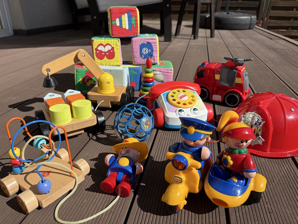 Zestaw zabawek Fisher Price, Ikea, Tolo, Lucy&Leo, Oball – 9 szt.