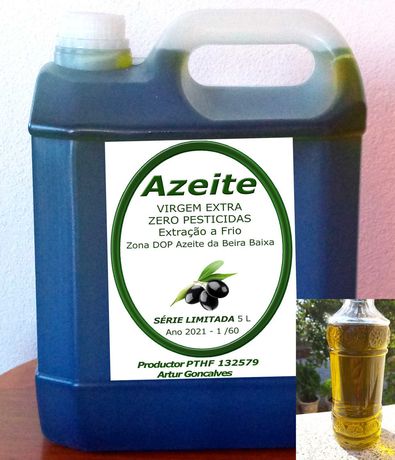 Azeite Virgem Extra Zero Pesticidas 5 Litros - Portes Gratis !