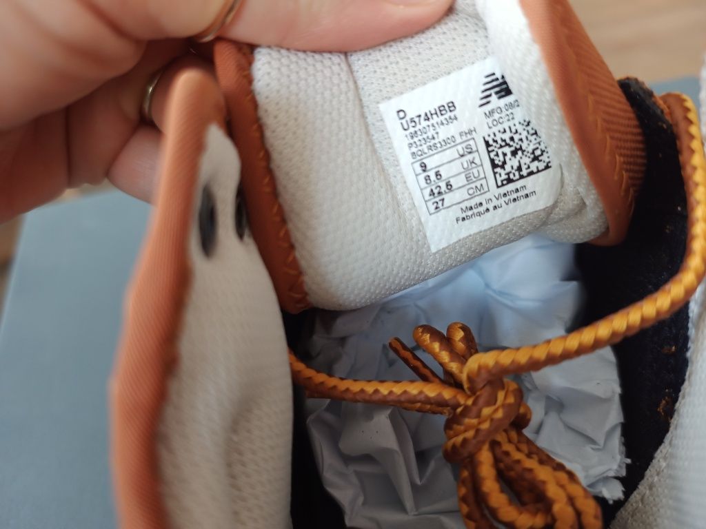 Nowe New Balance buty męskie 42.5 U574HBB wysokie Sneakersy Brąz retro