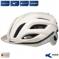 Kask rowerowy KED CHAMPION VISOR Kremowy MTB "M" (52-57cm)