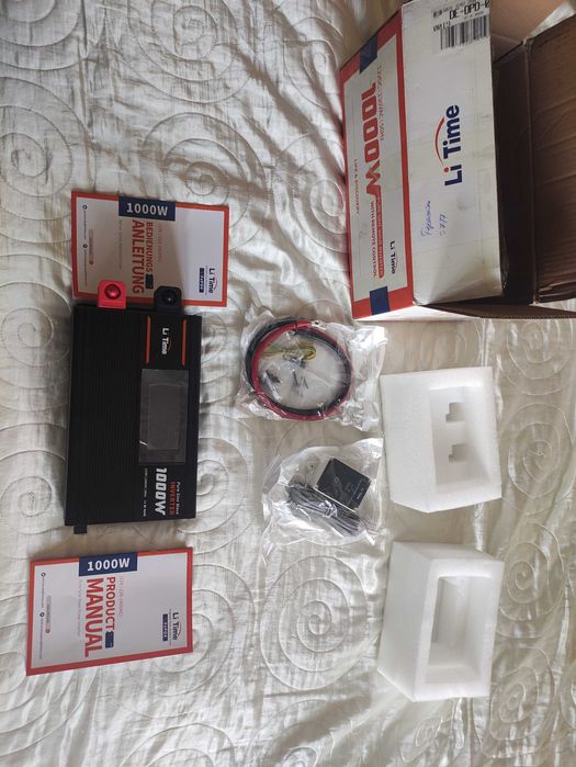 Інвертор LiTime 1000 W Pure Sine Wave Inverter 12 V DC to 230 V AC