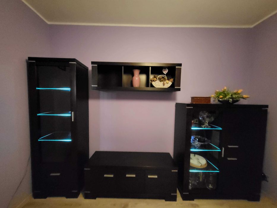 elegancki zestaw mebli fornirowanych – salon / pokój – Łódzkie
