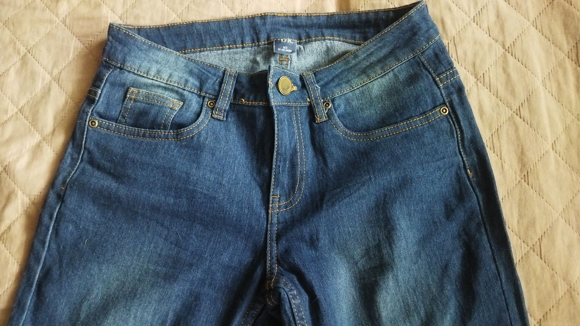 Spodnie jeansowe chłopięce 152 cm jak nowe