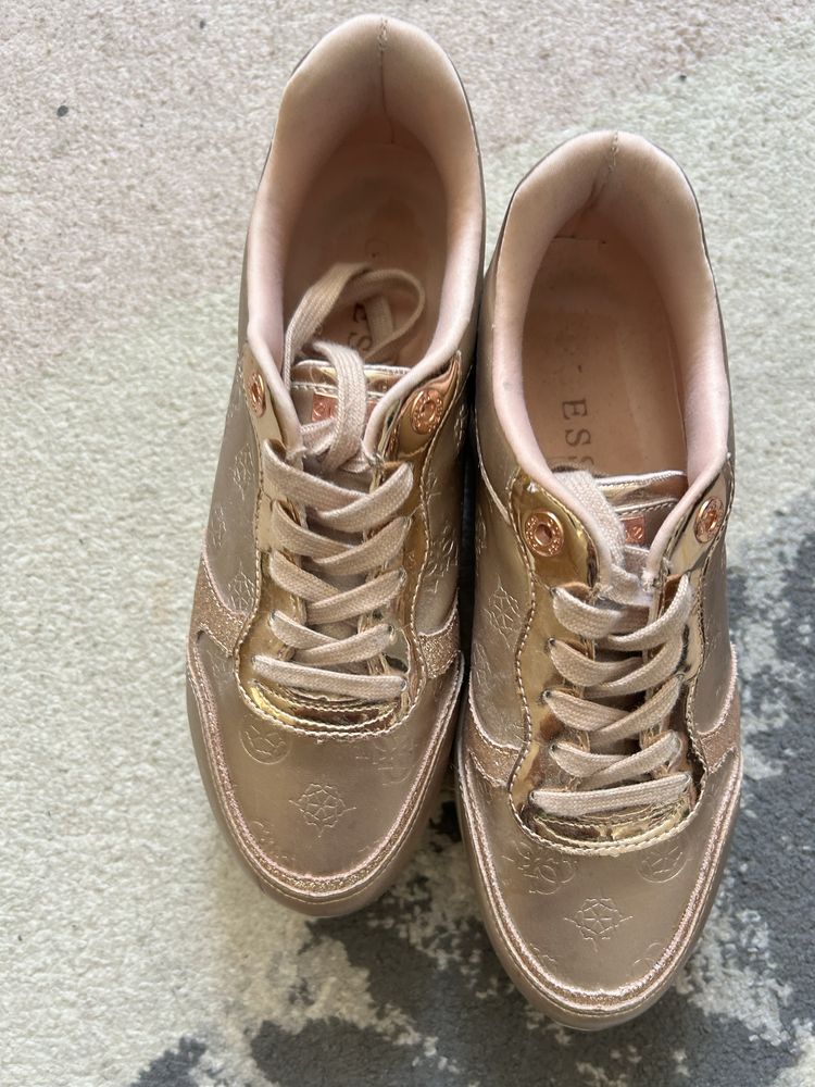 Sneakersy guess różowozlote