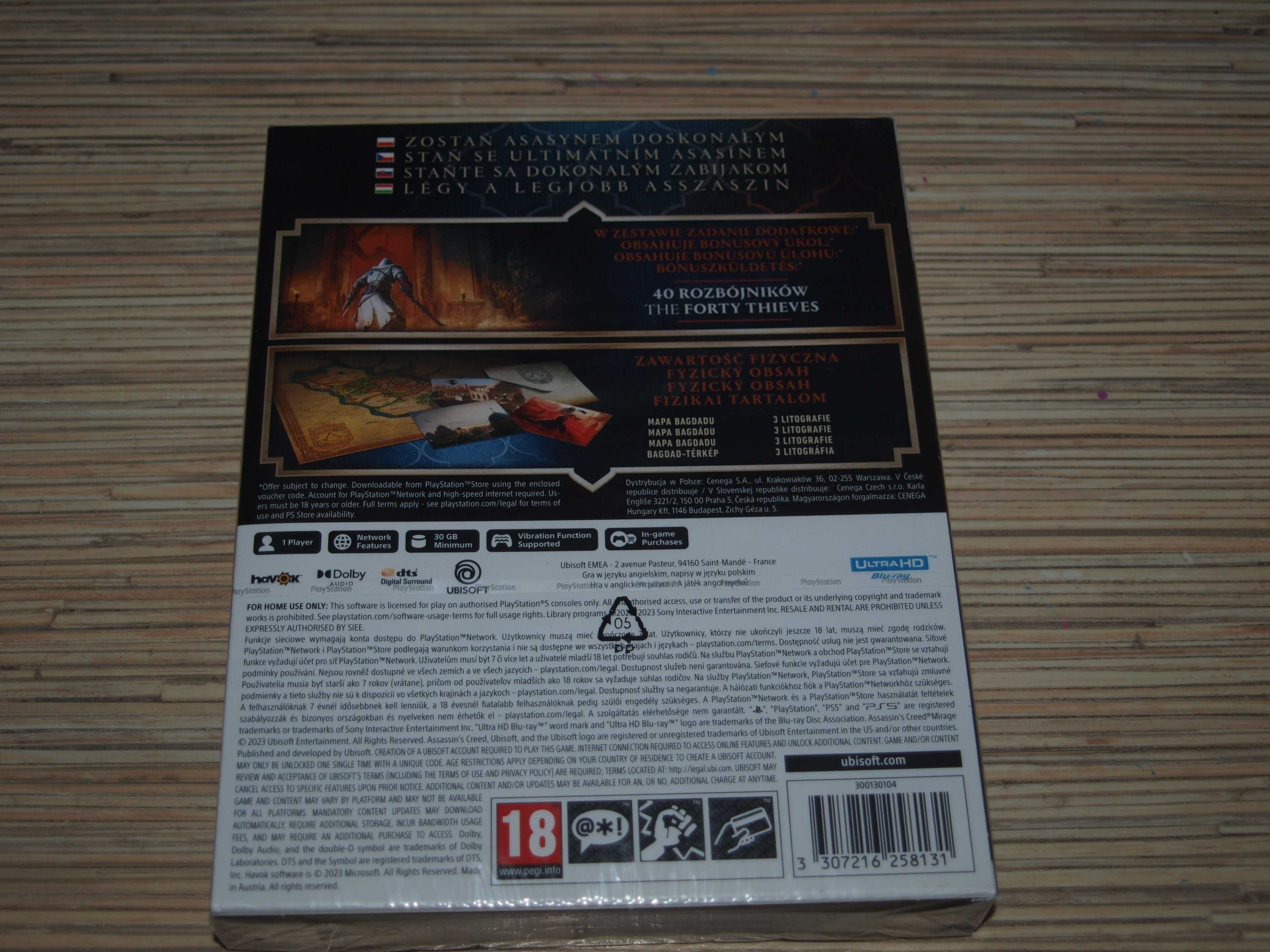 Gra Assassin's Creed Mirage Launch Edition PS5 nowa we folii!!