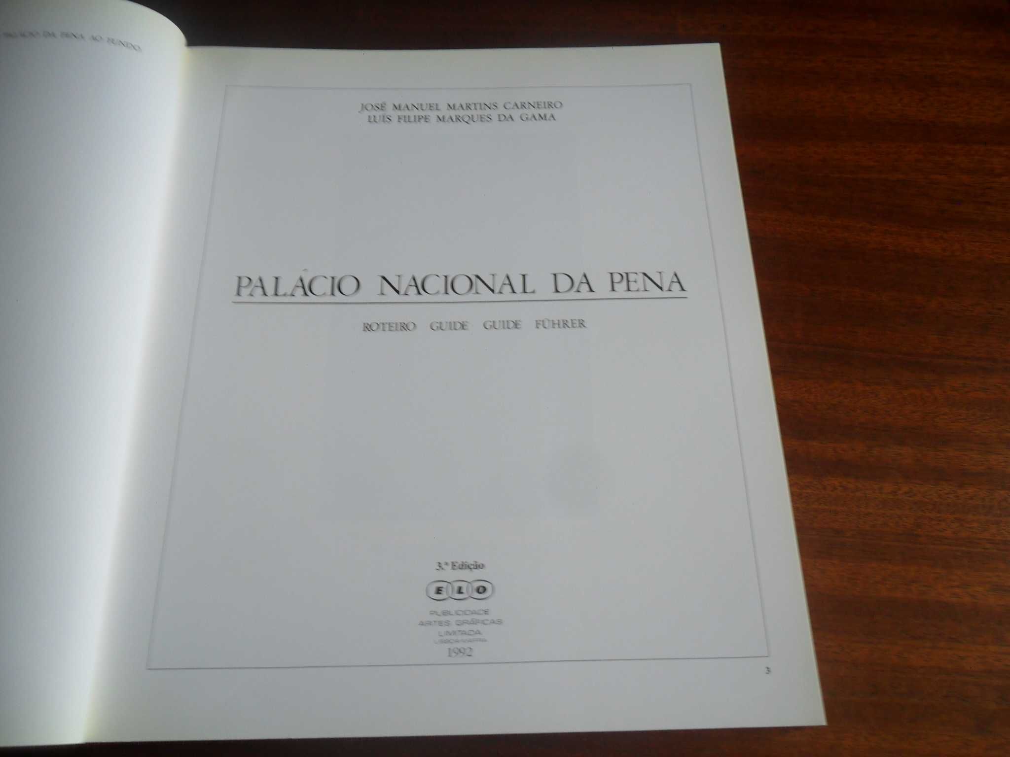 "Palácio Nacional da Pena" de José Manuel Martins Carneiro -3ª Ed 1992