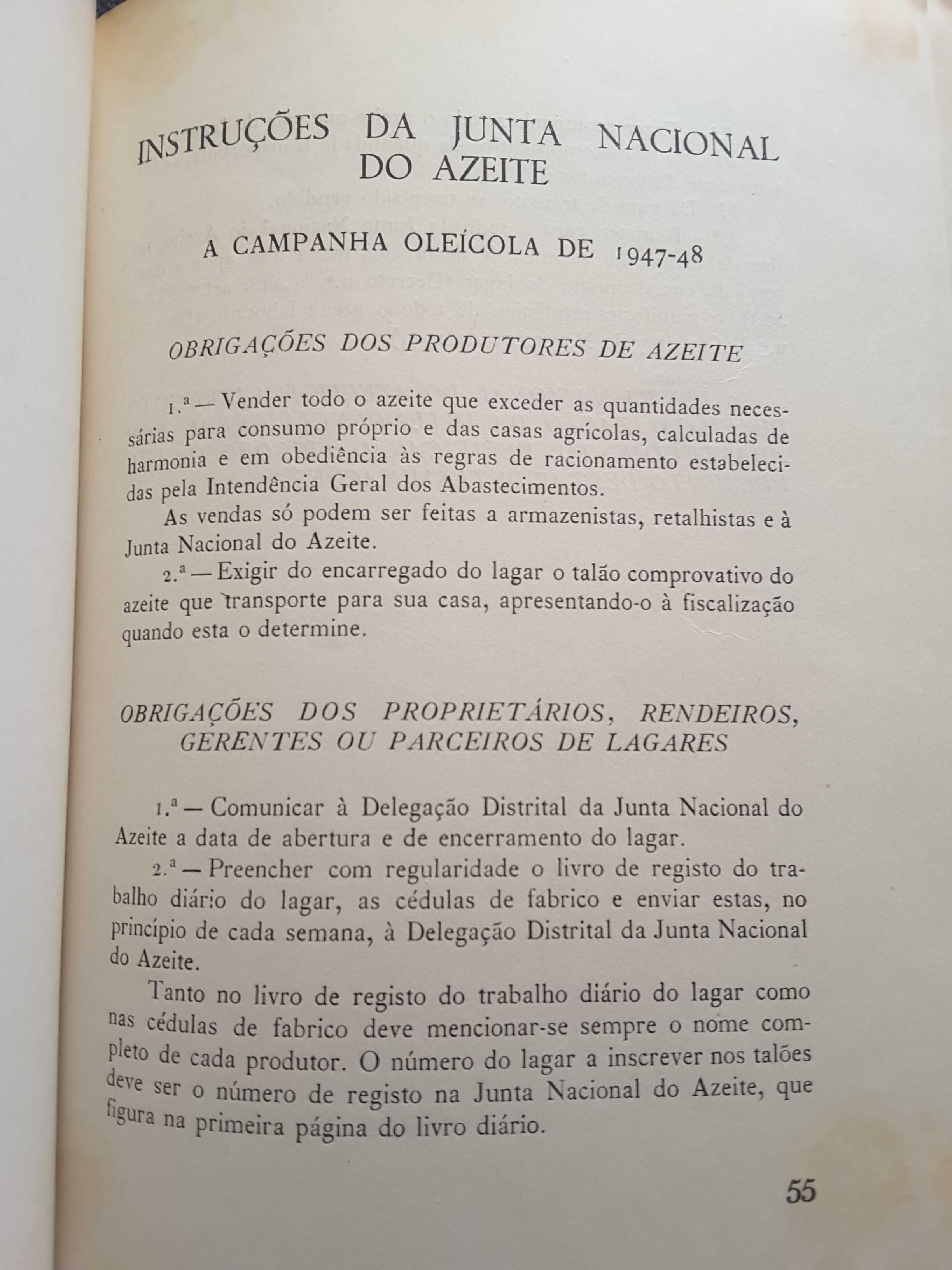 Diário de Cozinha. Receitas Veganas / Junta Nacional do Azeite (1947)