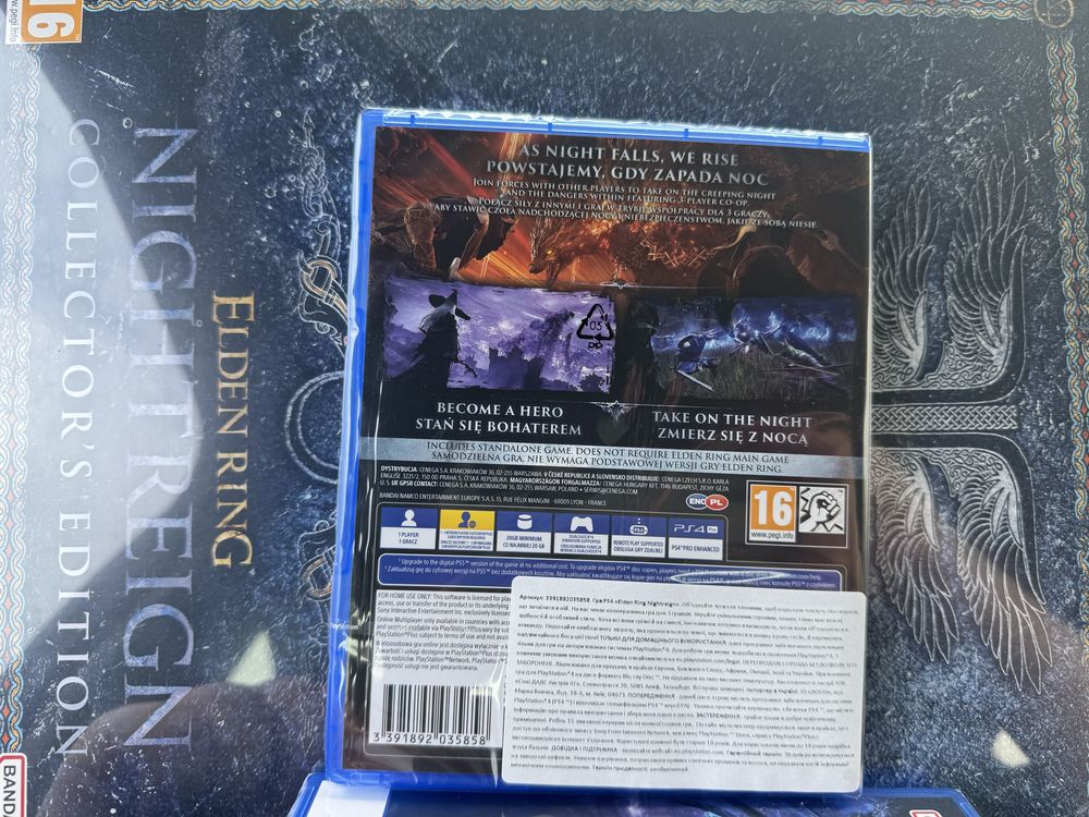 Нові офіційні диски Elden Ring: Nightreign (PS4) (безкотовна доставка)