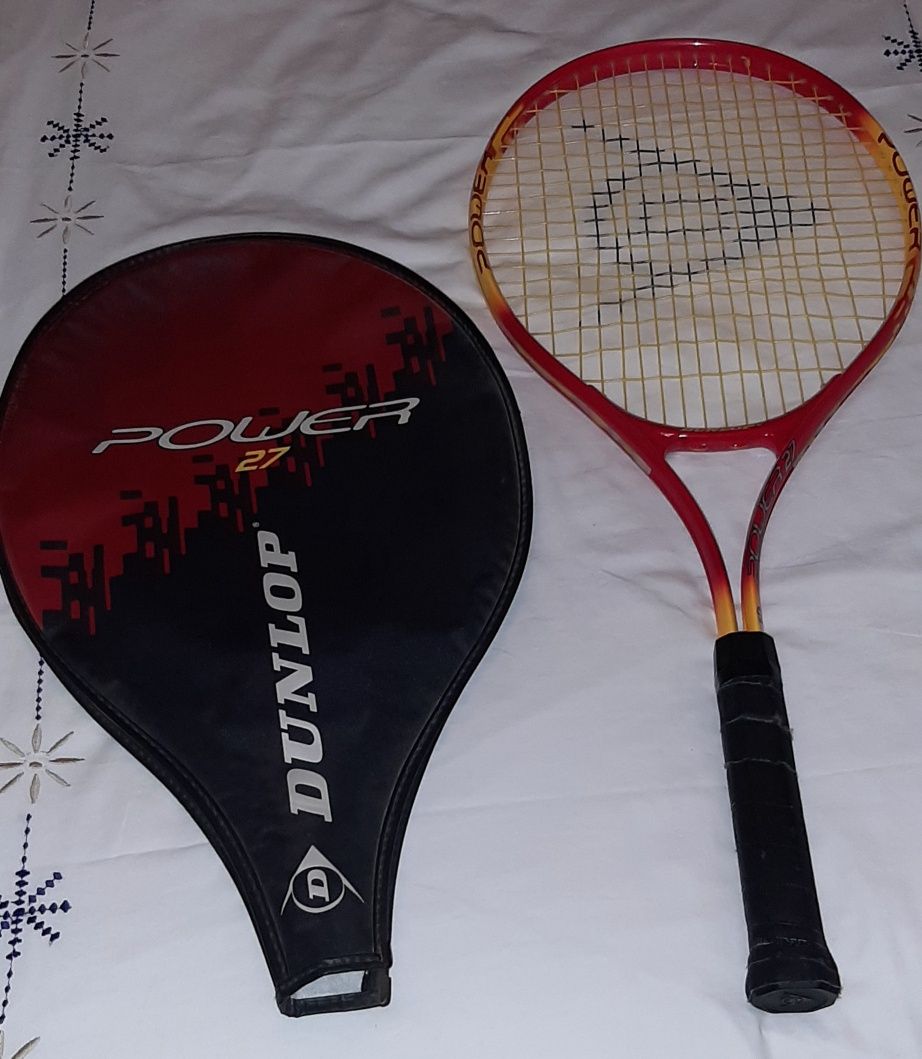 Raquete ténis Dunlop power 27 laranja