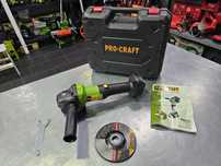 Аккумуляторная Болгарка Procraft PGA20 +Кейс, Диск  Бесщеточный двиг.