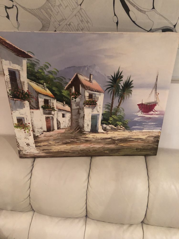 Pintura de paisagem a óleo