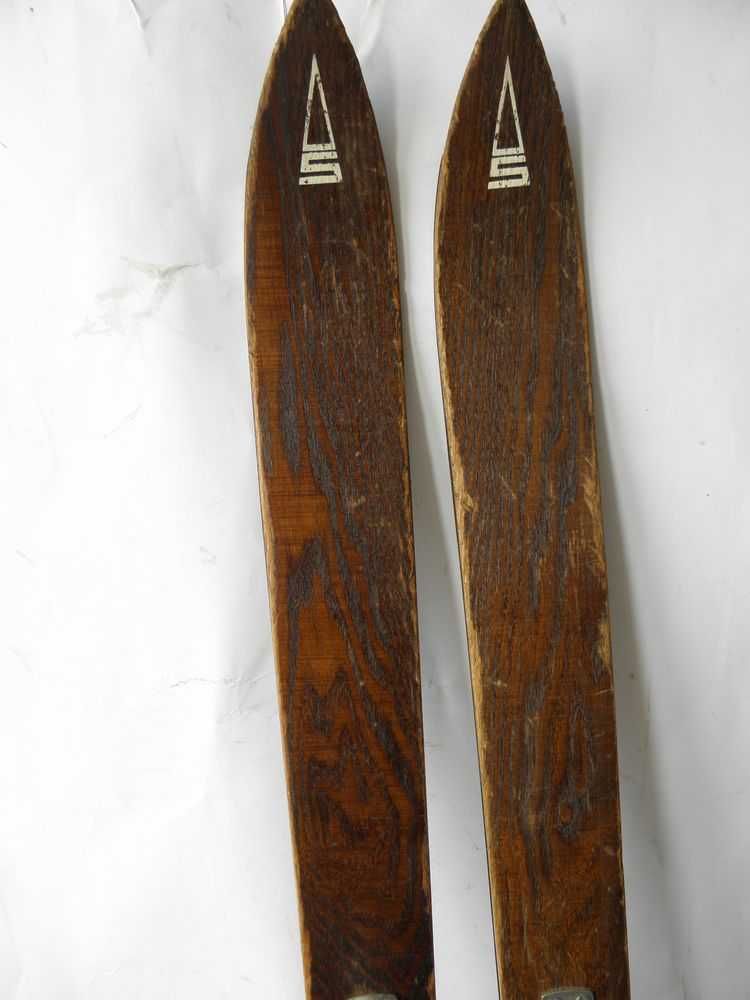 Stare drewniane narty MASSAG retro unikat 165 cm