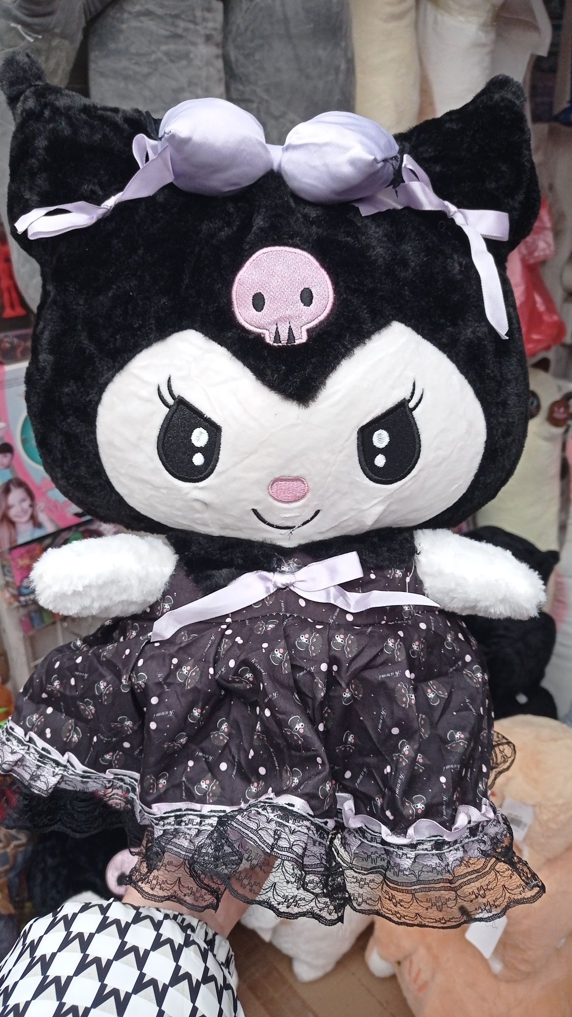 М'яка дитяча плюшева іграшка Куромі Sanrio Kuromi Mymelody 25 см